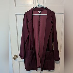 LuLaRoe blazer,size 2xl, deep purple